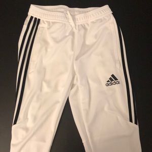 White adidas joggers